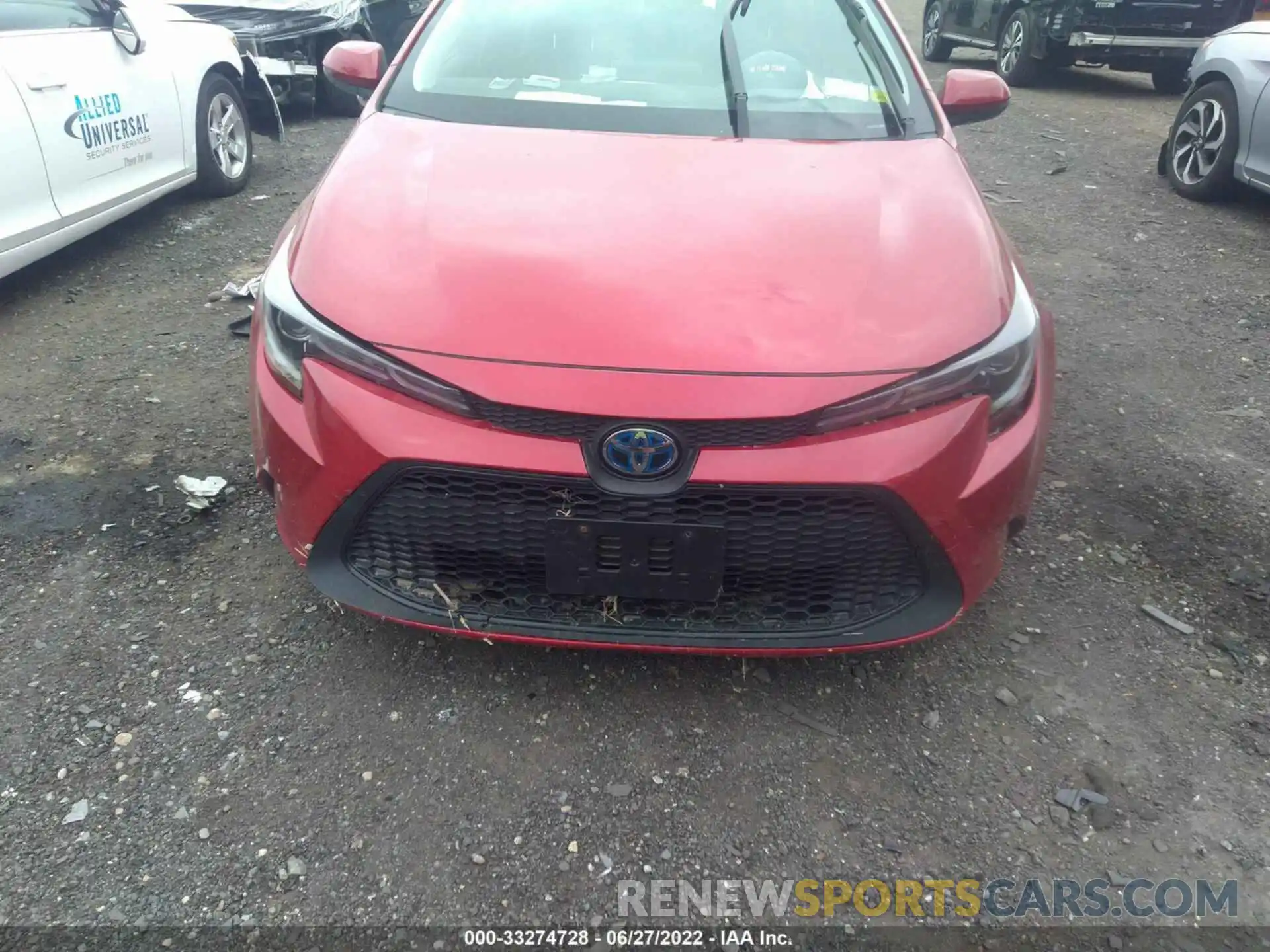 6 Photograph of a damaged car JTDEBRBE0LJ015450 TOYOTA COROLLA 2020