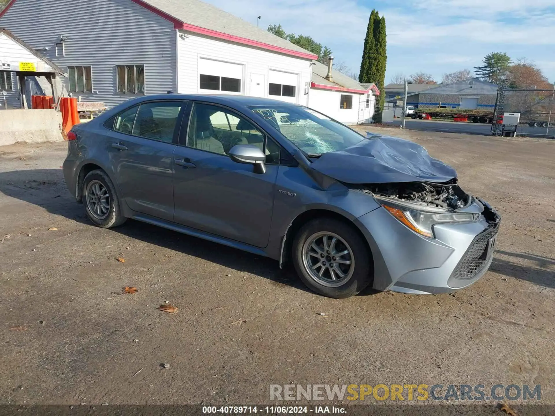 1 Photograph of a damaged car JTDEBRBE0LJ015643 TOYOTA COROLLA 2020