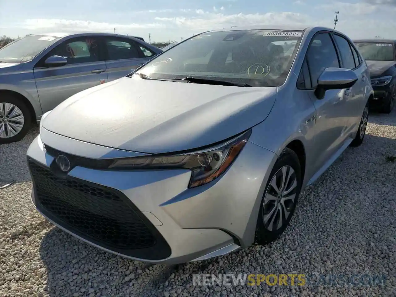 1 Photograph of a damaged car JTDEBRBE0LJ017618 TOYOTA COROLLA 2020