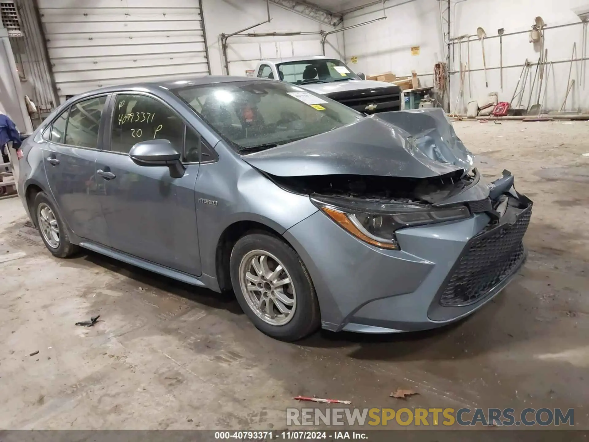1 Photograph of a damaged car JTDEBRBE0LJ026366 TOYOTA COROLLA 2020