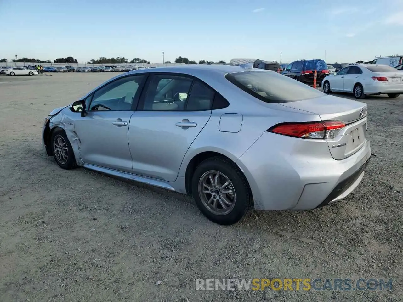 2 Photograph of a damaged car JTDEBRBE0LJ027047 TOYOTA COROLLA 2020