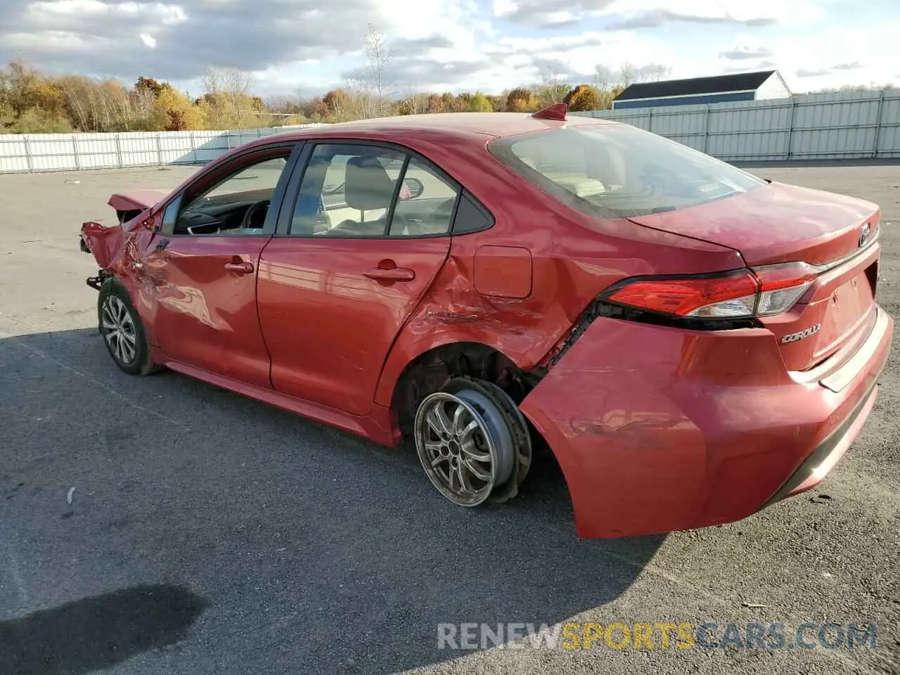2 Photograph of a damaged car JTDEBRBE0LJ030045 TOYOTA COROLLA 2020