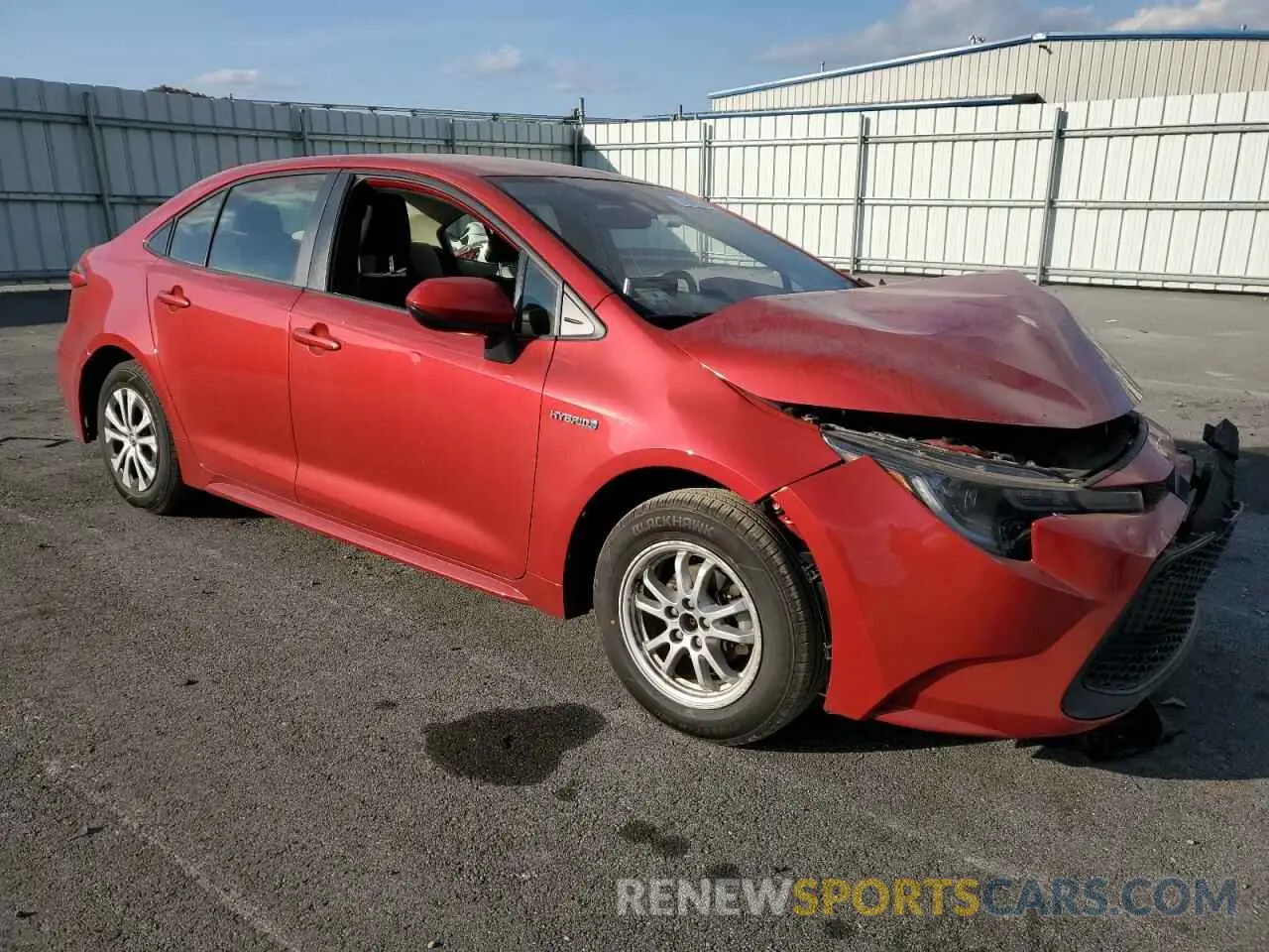 4 Photograph of a damaged car JTDEBRBE0LJ030045 TOYOTA COROLLA 2020