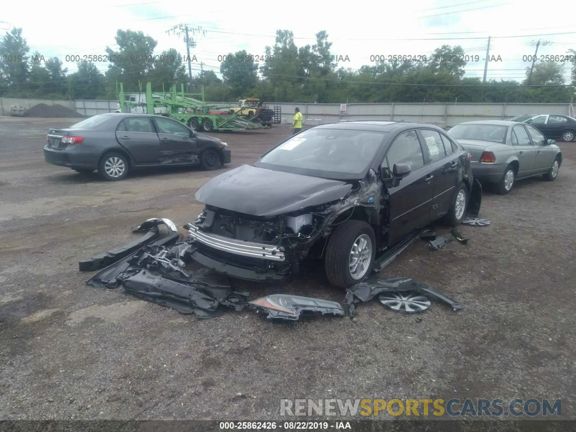 2 Photograph of a damaged car JTDEBRBE1LJ003274 TOYOTA COROLLA 2020