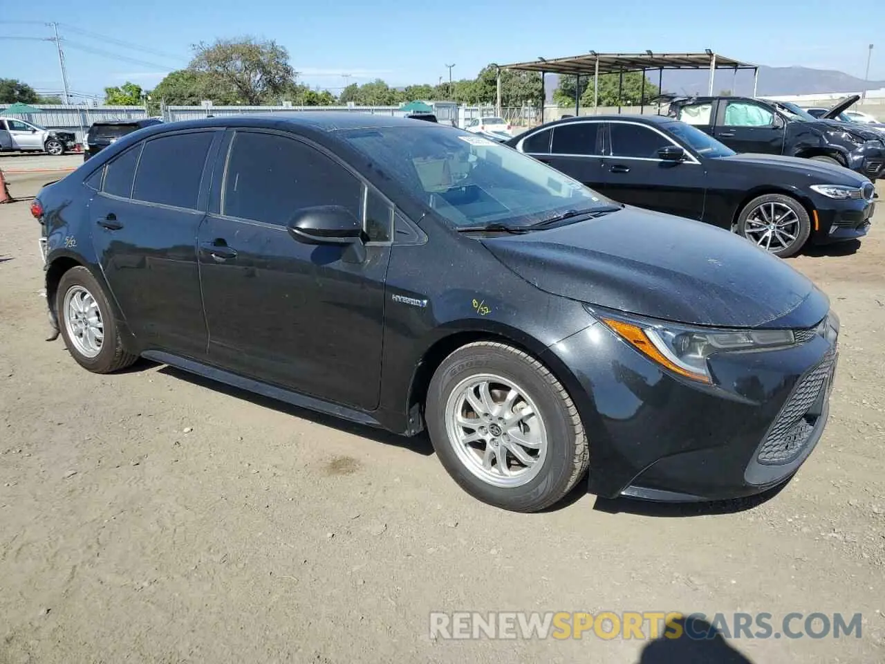 4 Photograph of a damaged car JTDEBRBE1LJ005073 TOYOTA COROLLA 2020
