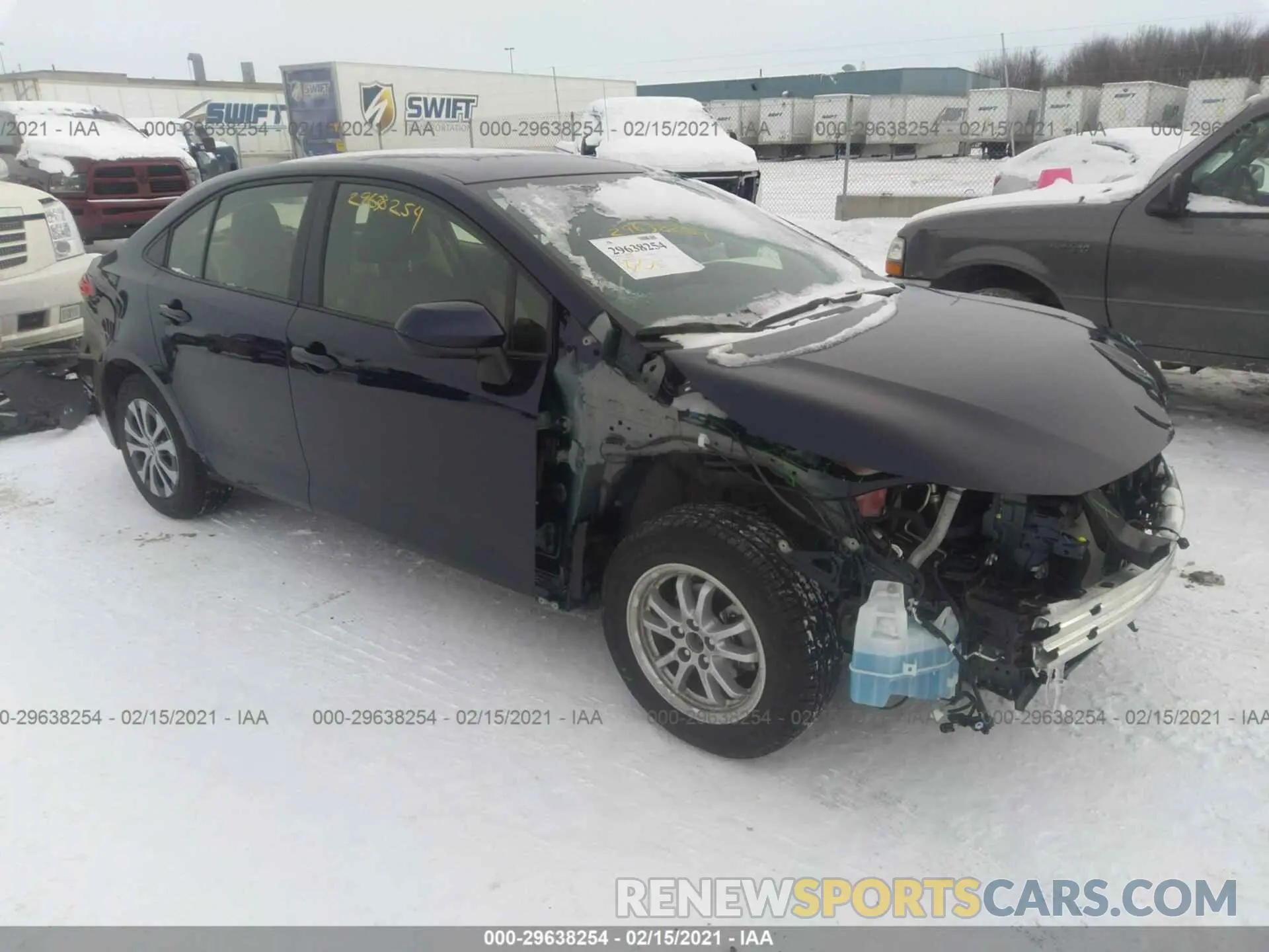 1 Photograph of a damaged car JTDEBRBE1LJ007812 TOYOTA COROLLA 2020