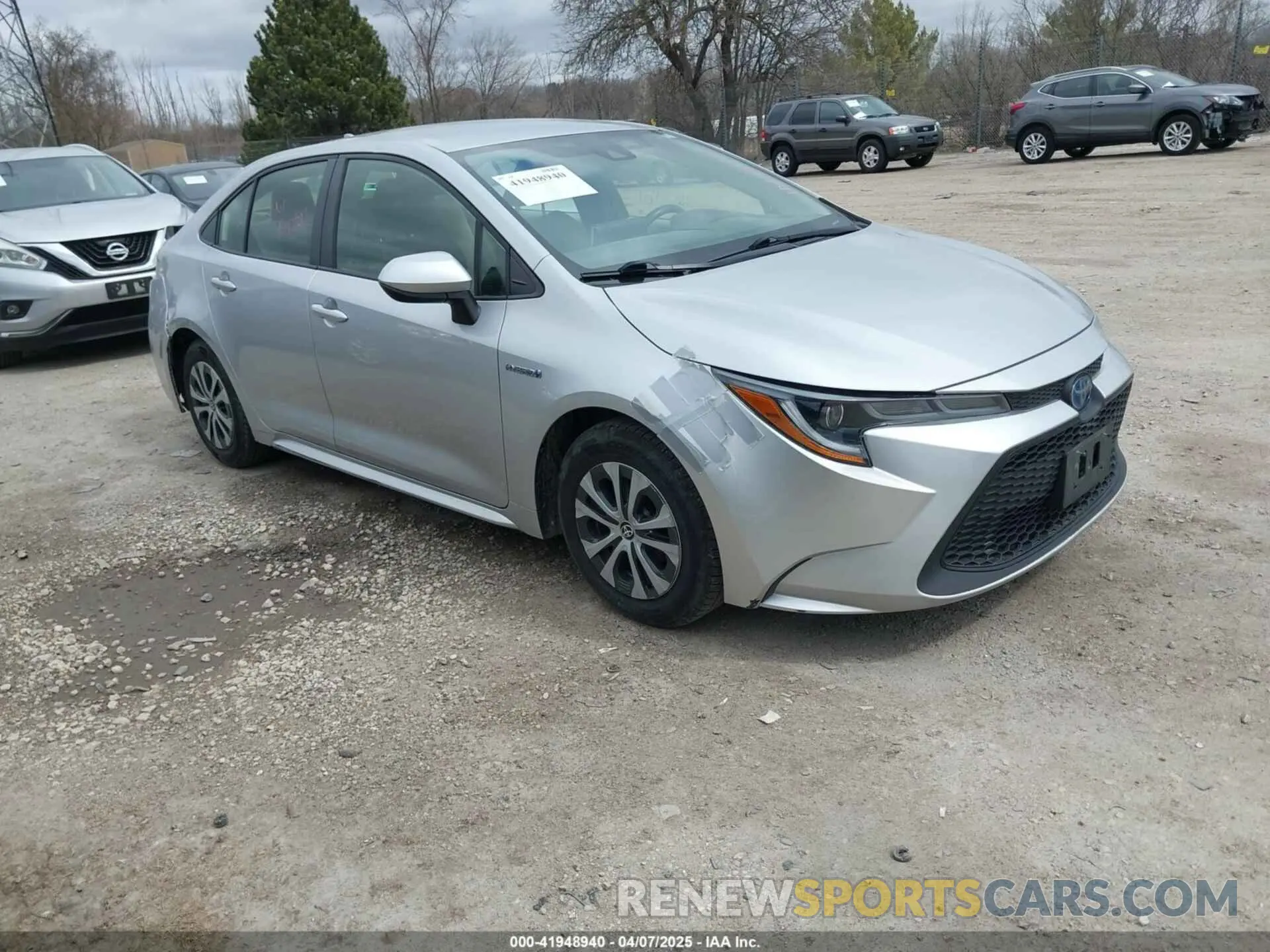 1 Photograph of a damaged car JTDEBRBE1LJ008409 TOYOTA COROLLA 2020