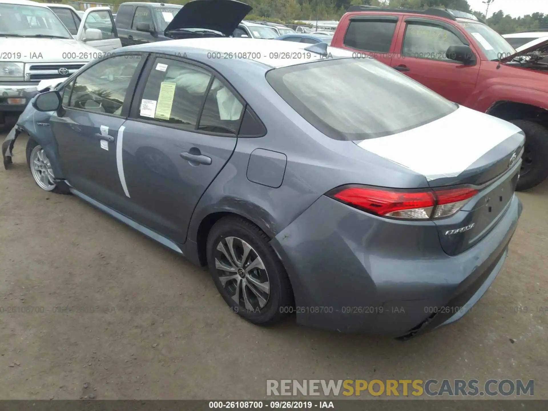 3 Photograph of a damaged car JTDEBRBE1LJ012198 TOYOTA COROLLA 2020