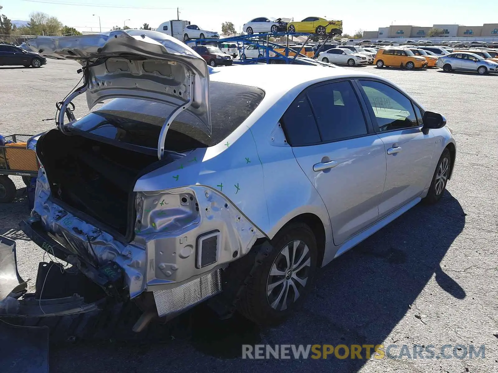 4 Photograph of a damaged car JTDEBRBE1LJ013156 TOYOTA COROLLA 2020