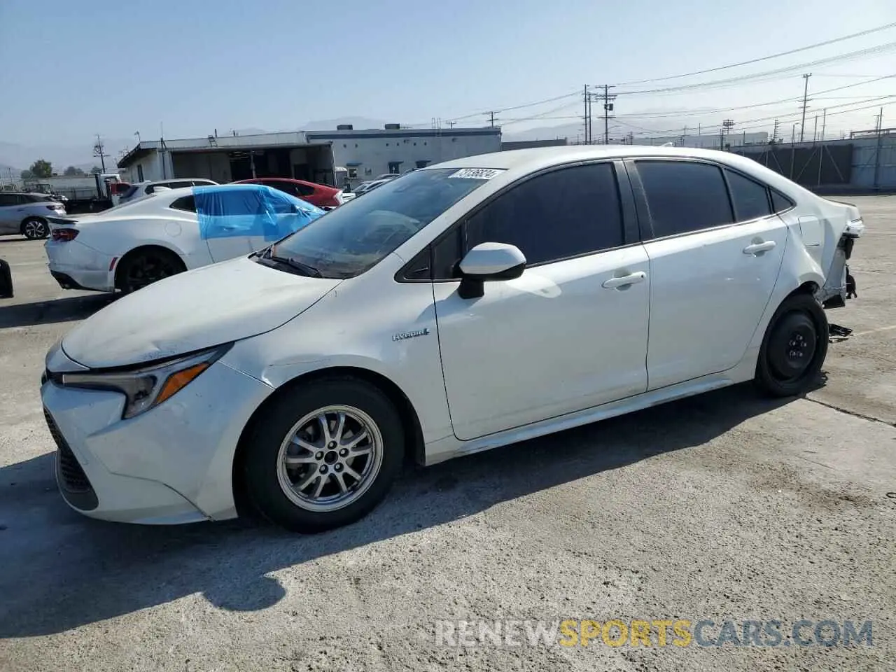 1 Photograph of a damaged car JTDEBRBE1LJ018390 TOYOTA COROLLA 2020