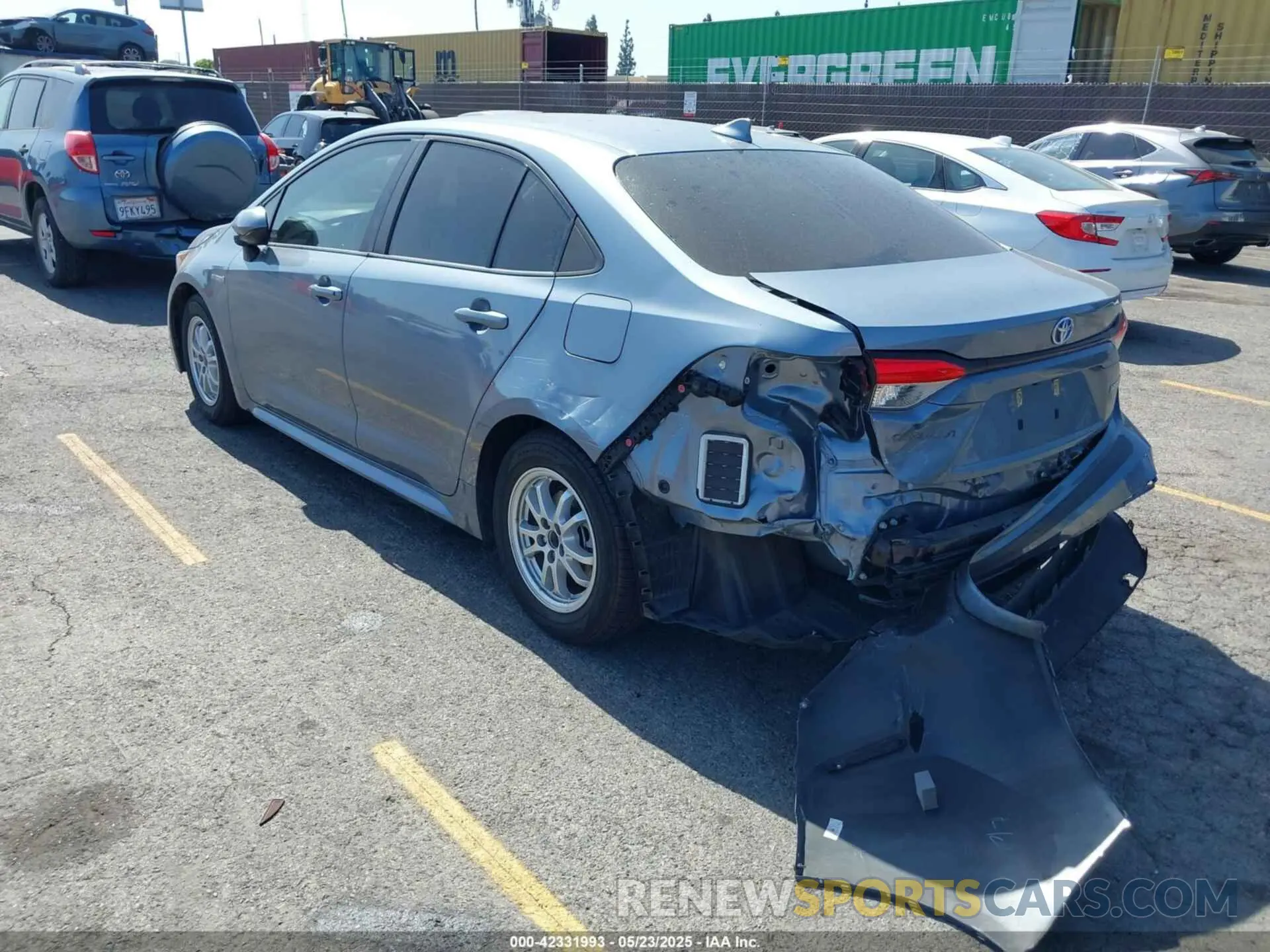 3 Photograph of a damaged car JTDEBRBE1LJ022312 TOYOTA COROLLA 2020