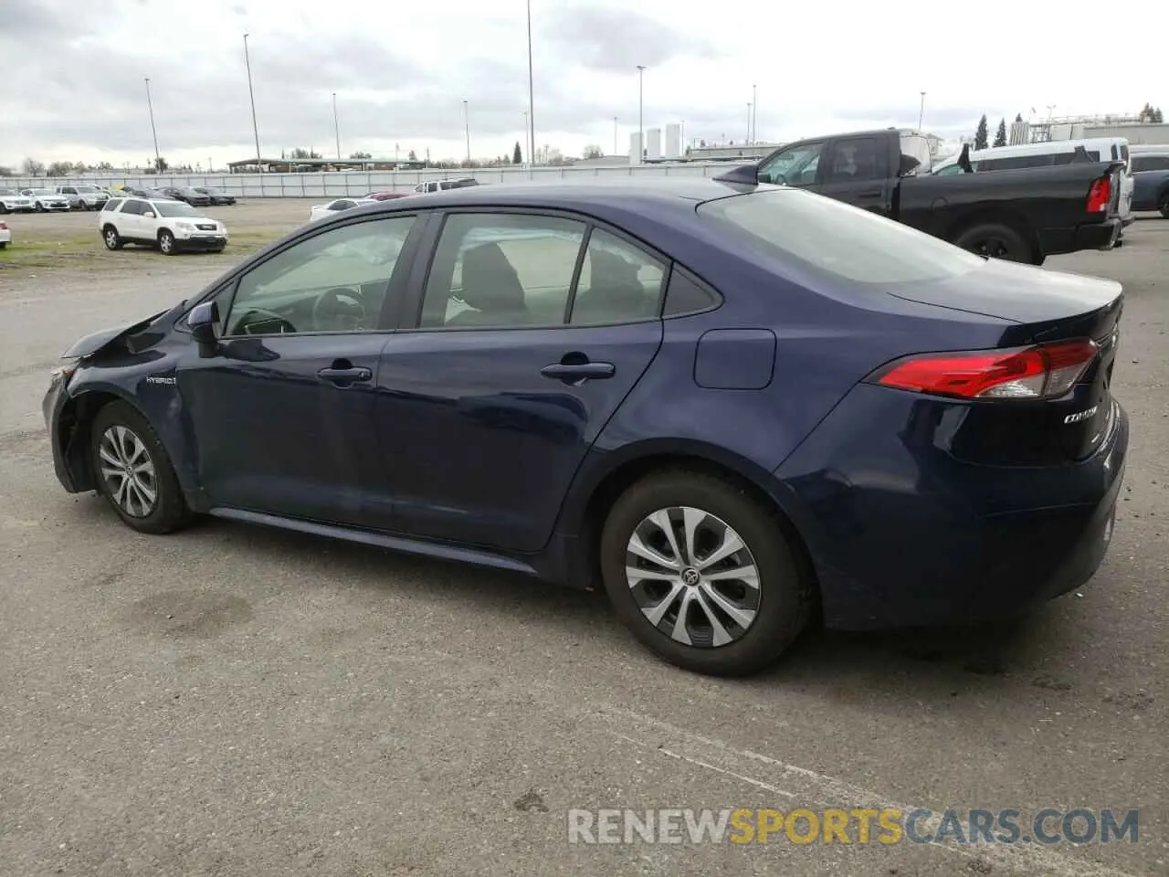 2 Photograph of a damaged car JTDEBRBE1LJ024836 TOYOTA COROLLA 2020