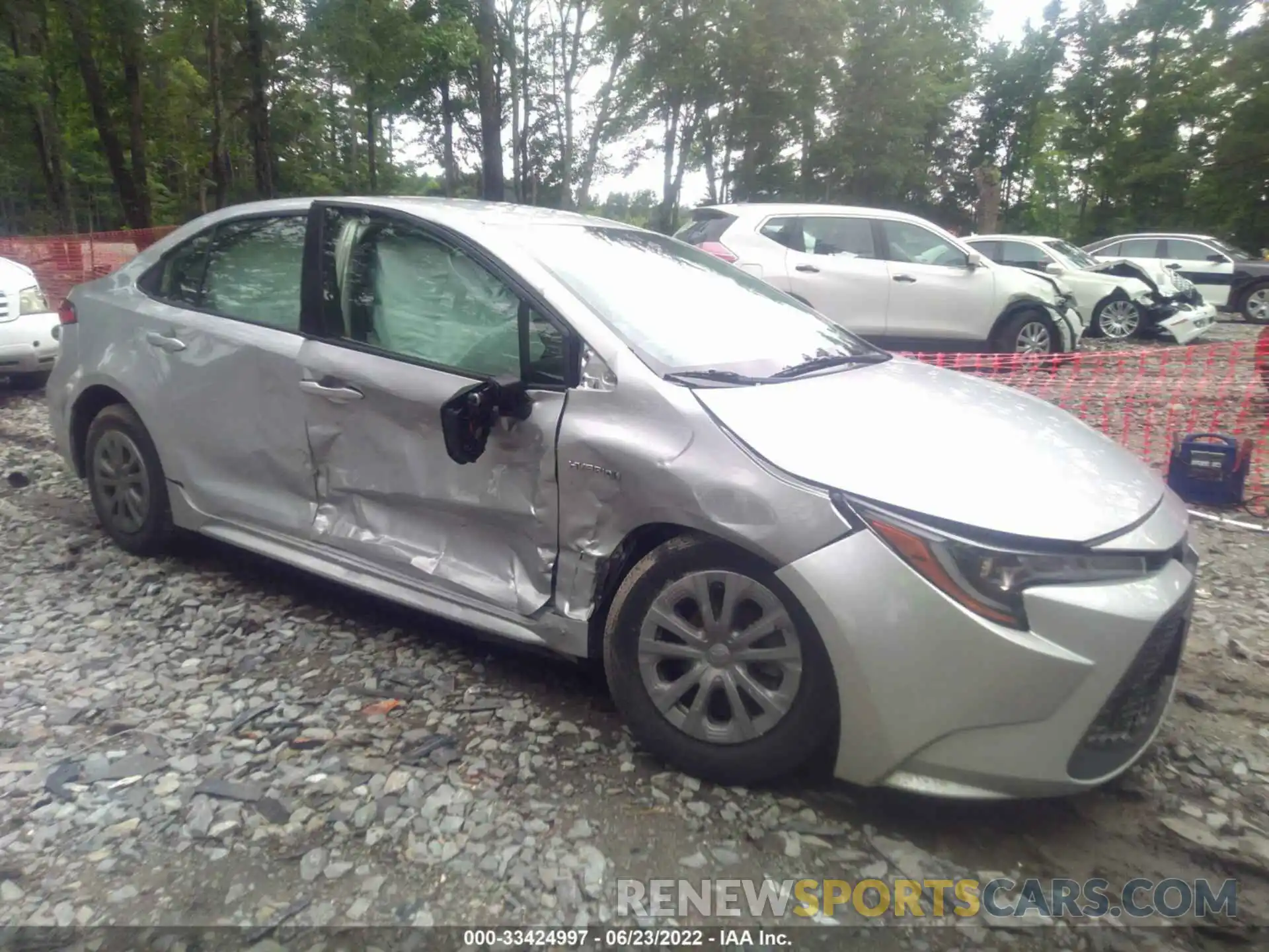 1 Photograph of a damaged car JTDEBRBE2LJ000531 TOYOTA COROLLA 2020