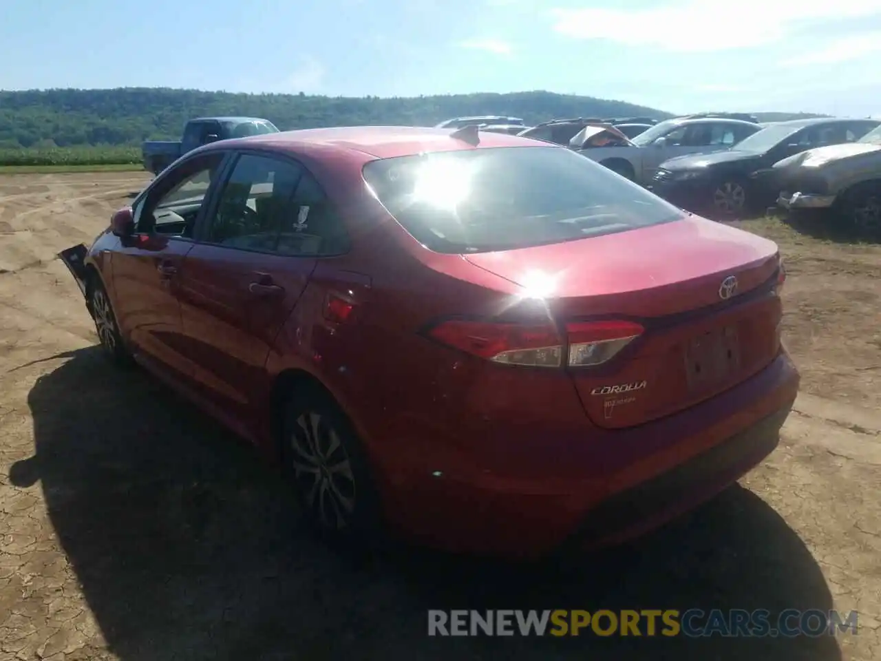 3 Photograph of a damaged car JTDEBRBE2LJ001405 TOYOTA COROLLA 2020