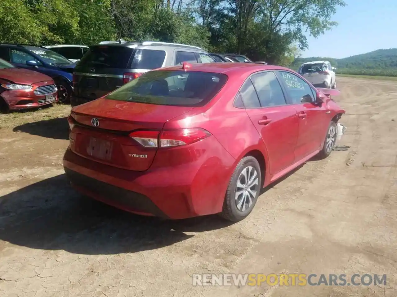 4 Photograph of a damaged car JTDEBRBE2LJ001405 TOYOTA COROLLA 2020