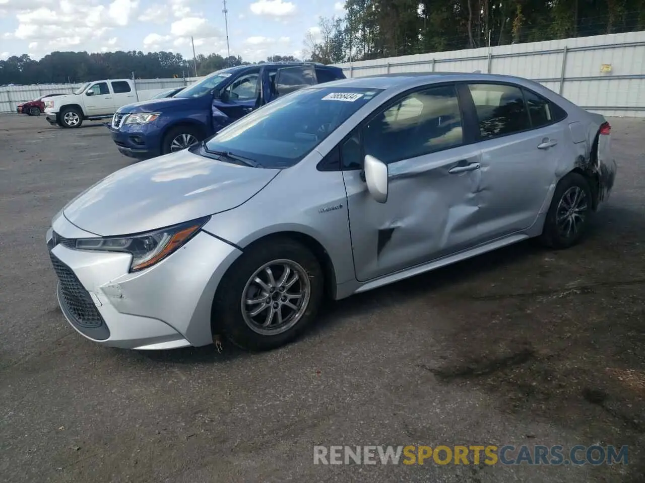 1 Photograph of a damaged car JTDEBRBE2LJ002280 TOYOTA COROLLA 2020