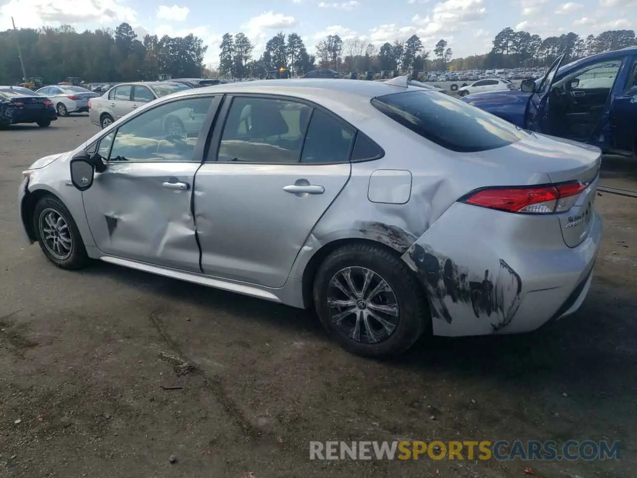 2 Photograph of a damaged car JTDEBRBE2LJ002280 TOYOTA COROLLA 2020