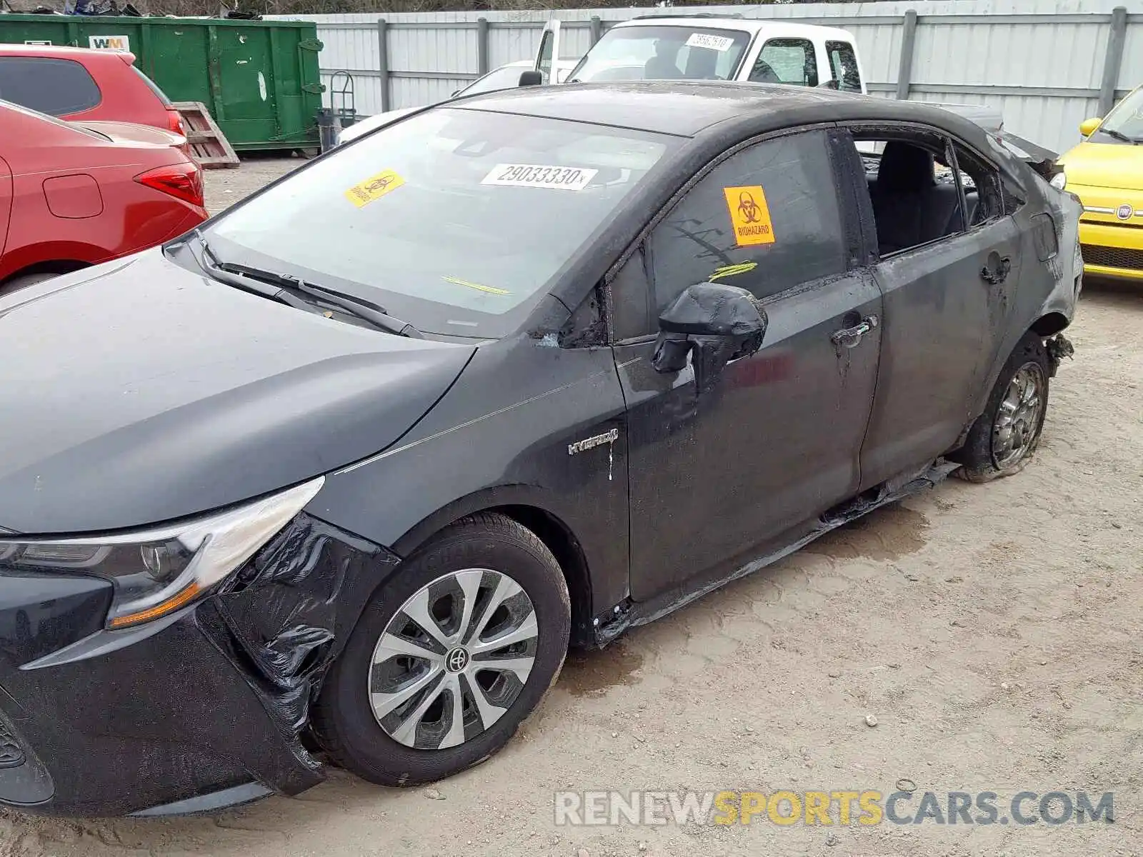 10 Photograph of a damaged car JTDEBRBE2LJ012291 TOYOTA COROLLA 2020