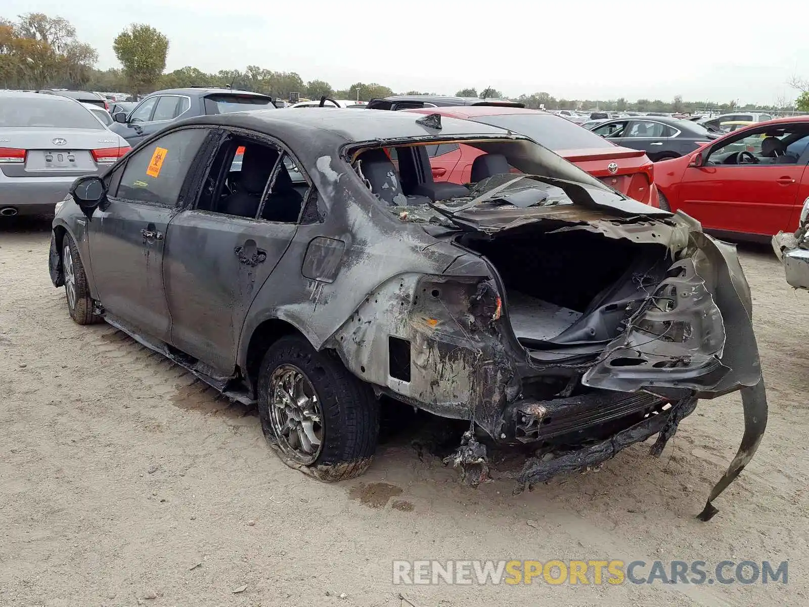 3 Photograph of a damaged car JTDEBRBE2LJ012291 TOYOTA COROLLA 2020