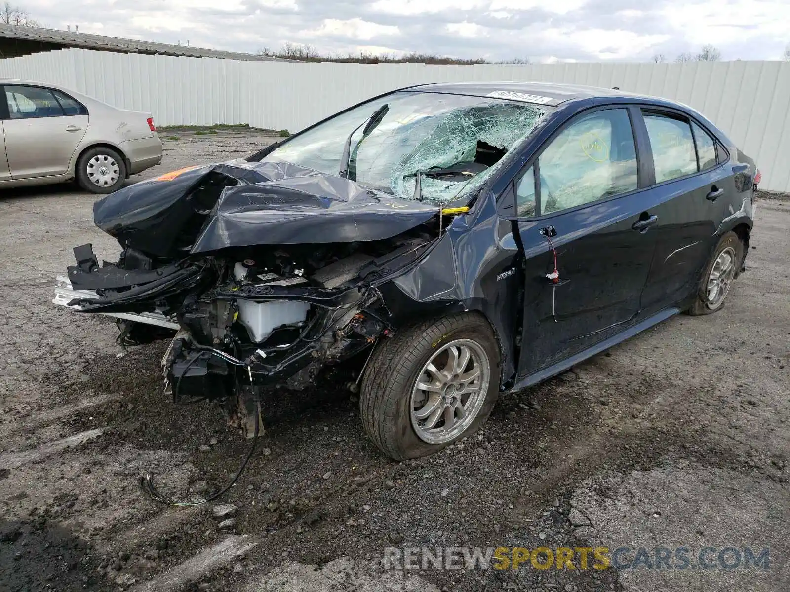 2 Photograph of a damaged car JTDEBRBE2LJ018687 TOYOTA COROLLA 2020