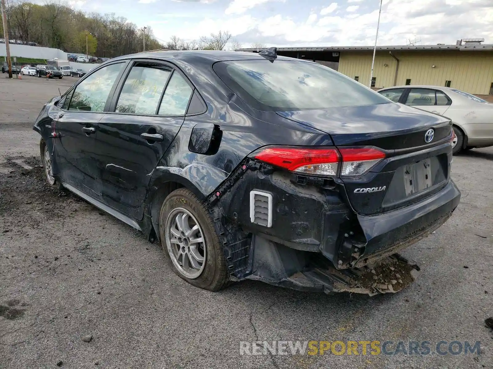 3 Photograph of a damaged car JTDEBRBE2LJ018687 TOYOTA COROLLA 2020