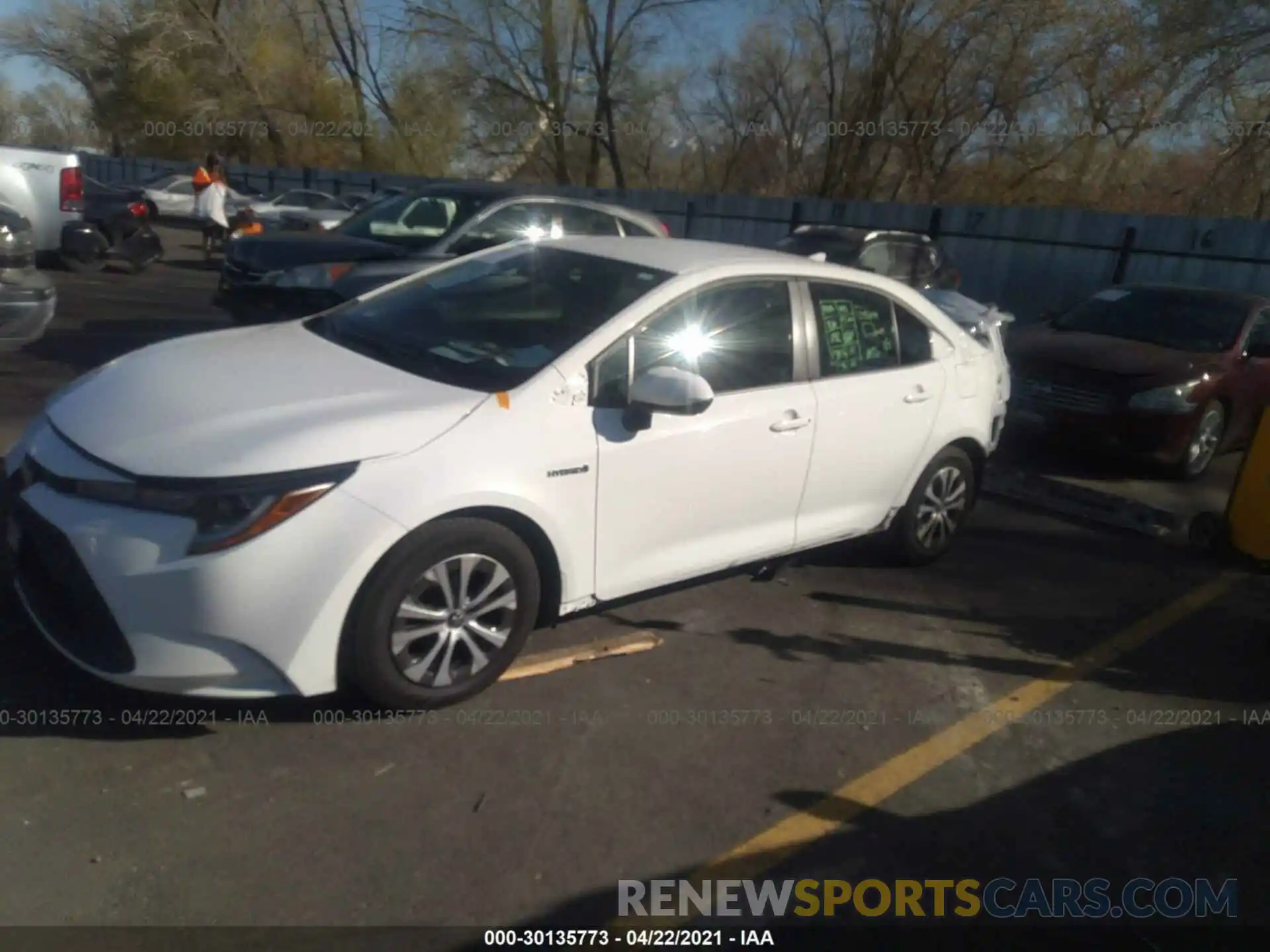 2 Photograph of a damaged car JTDEBRBE2LJ025669 TOYOTA COROLLA 2020