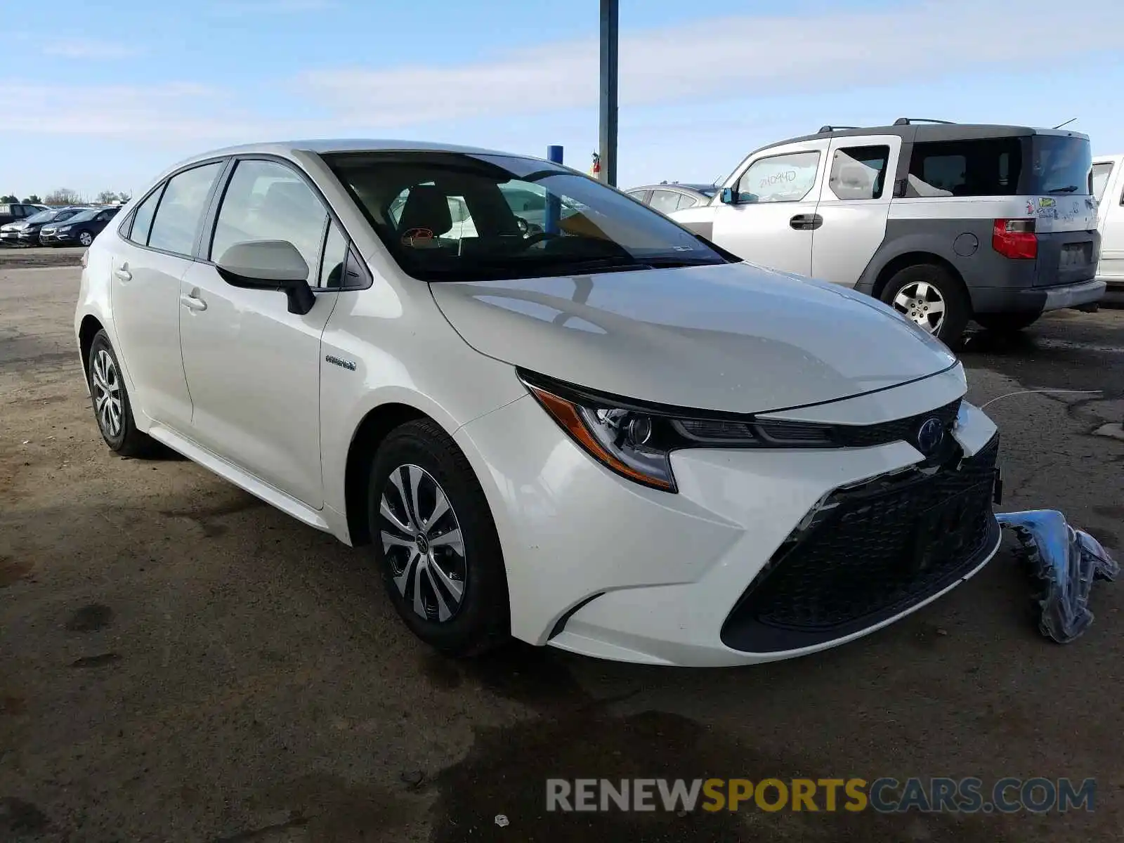 1 Photograph of a damaged car JTDEBRBE3LJ001560 TOYOTA COROLLA 2020