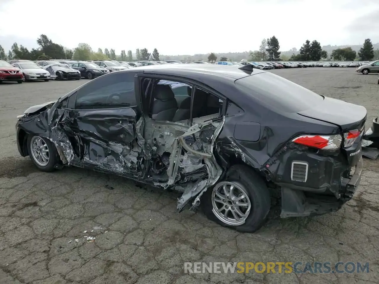 2 Photograph of a damaged car JTDEBRBE3LJ002322 TOYOTA COROLLA 2020
