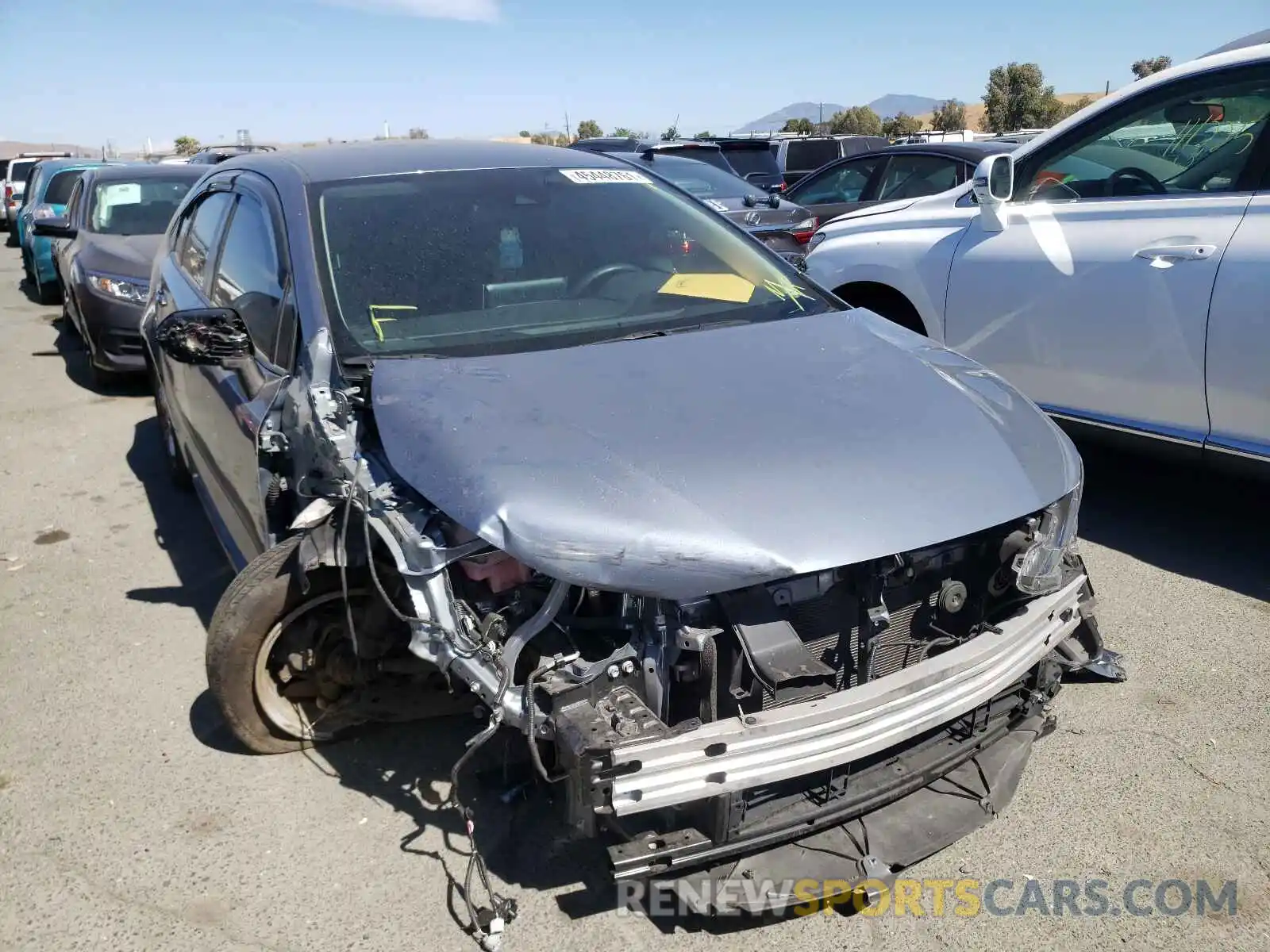 1 Photograph of a damaged car JTDEBRBE3LJ012252 TOYOTA COROLLA 2020