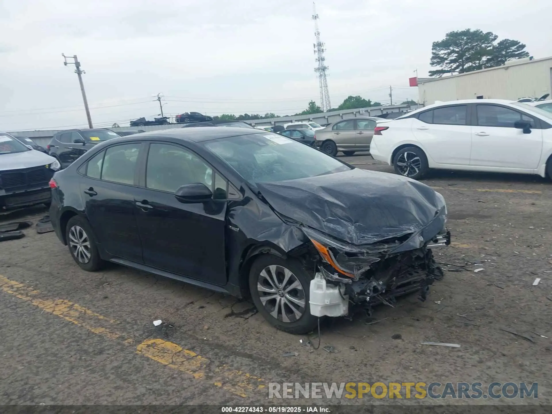 1 Photograph of a damaged car JTDEBRBE3LJ014308 TOYOTA COROLLA 2020