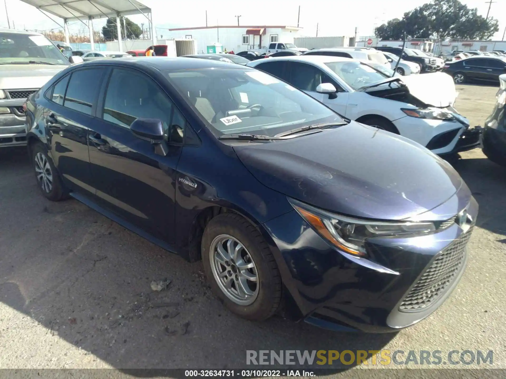 1 Photograph of a damaged car JTDEBRBE3LJ016396 TOYOTA COROLLA 2020