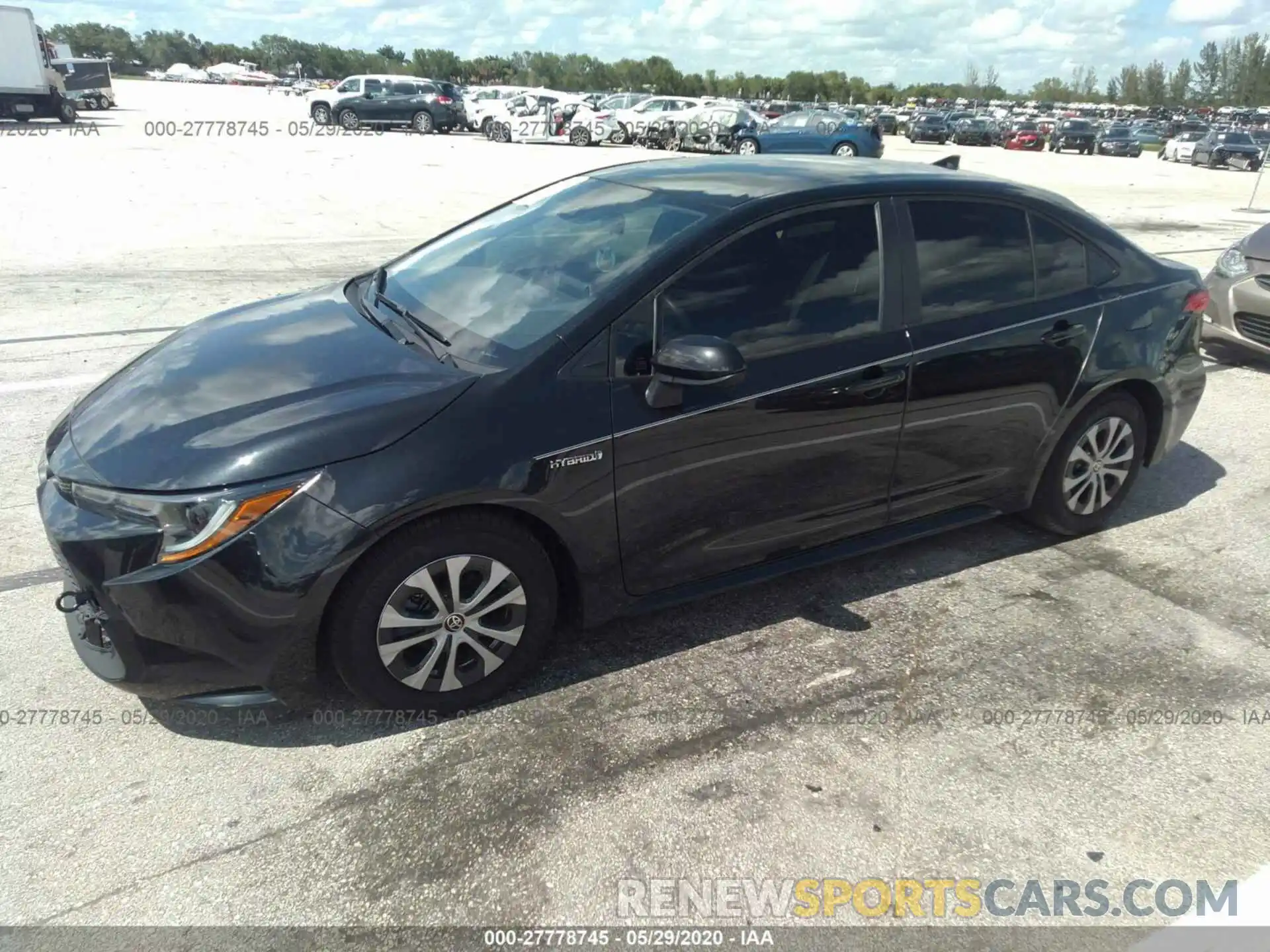 2 Photograph of a damaged car JTDEBRBE3LJ022280 TOYOTA COROLLA 2020