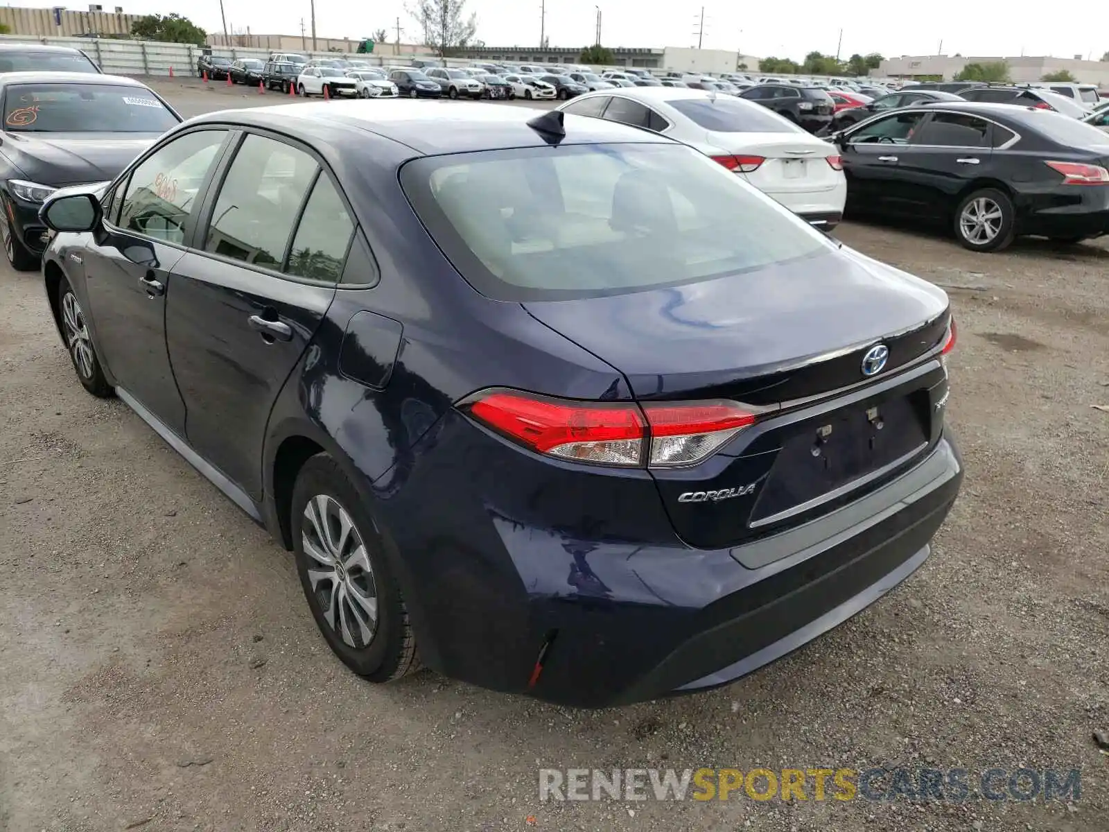 3 Photograph of a damaged car JTDEBRBE3LJ023980 TOYOTA COROLLA 2020