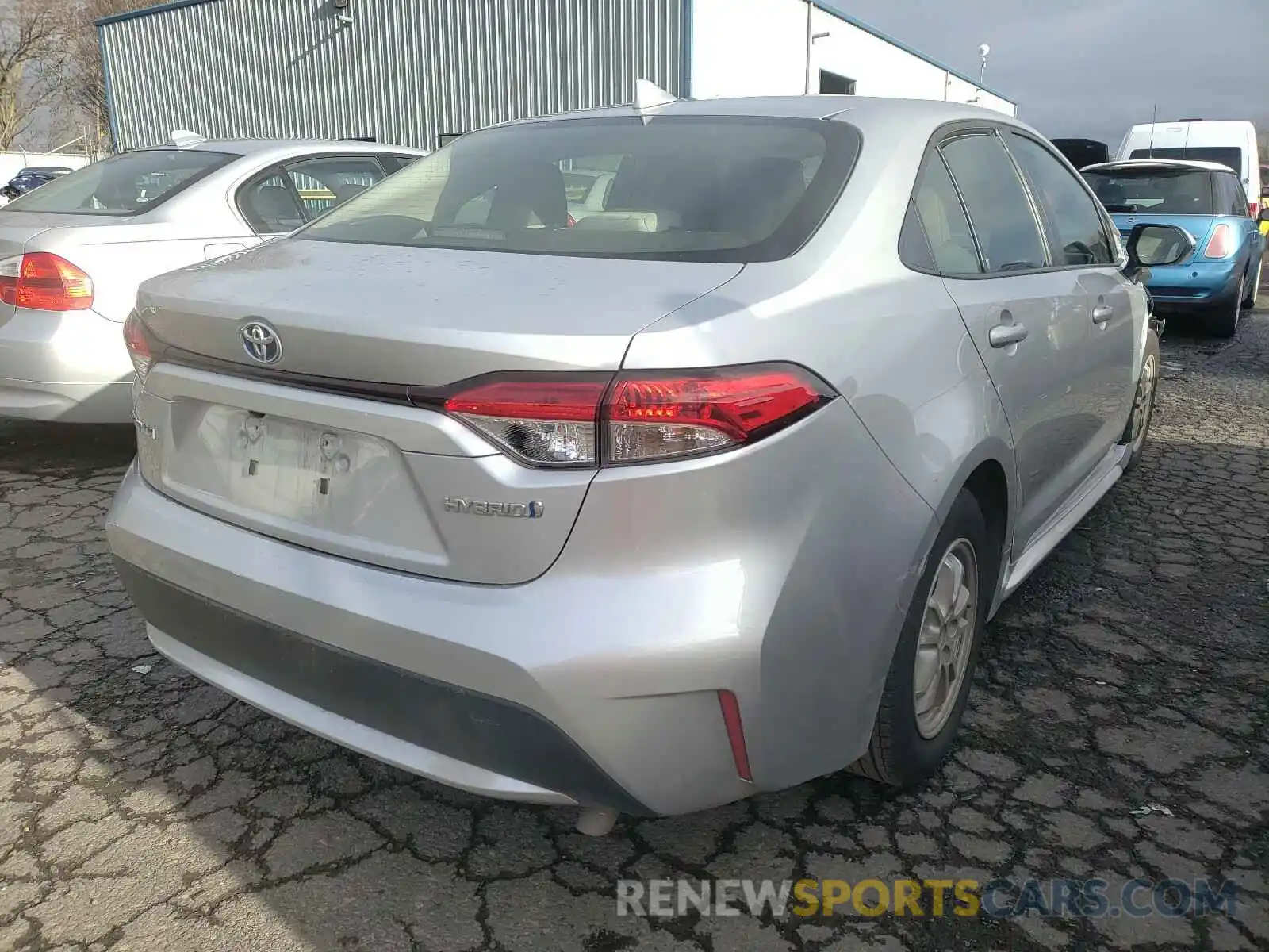 4 Photograph of a damaged car JTDEBRBE3LJ024112 TOYOTA COROLLA 2020