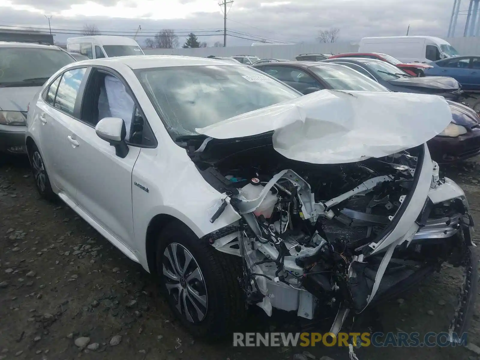 1 Photograph of a damaged car JTDEBRBE3LJ030539 TOYOTA COROLLA 2020