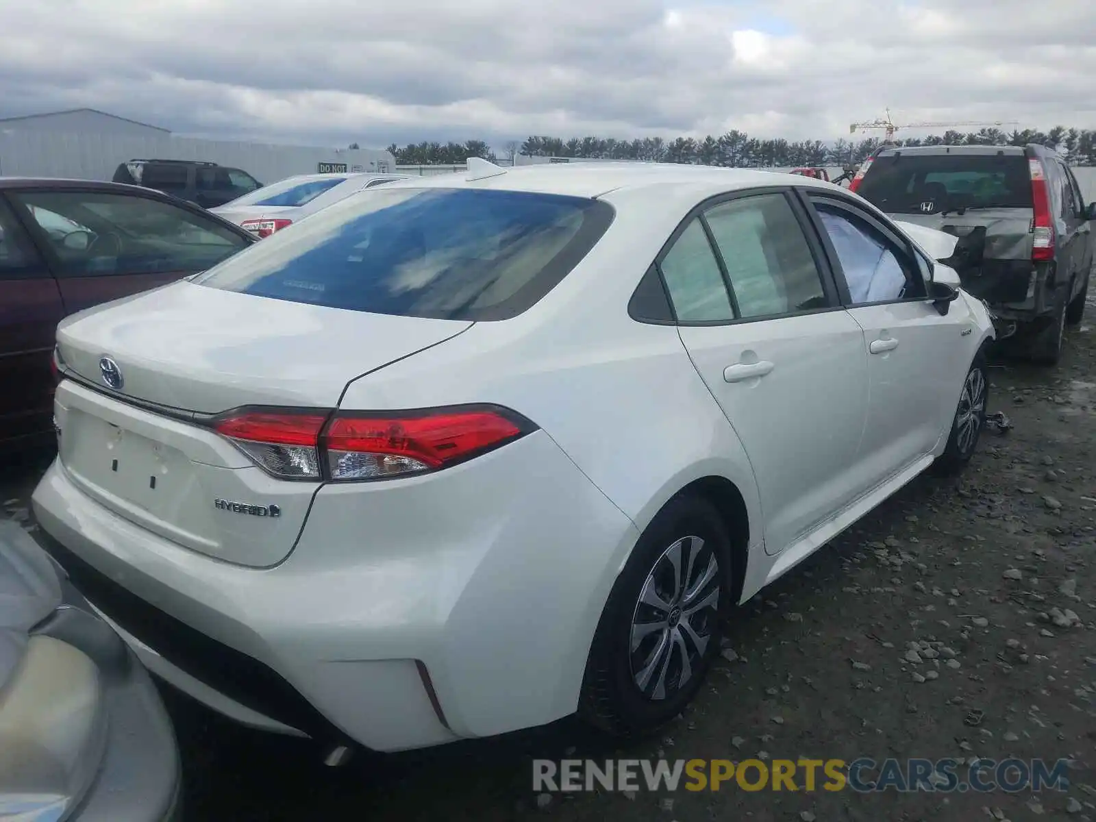 4 Photograph of a damaged car JTDEBRBE3LJ030539 TOYOTA COROLLA 2020