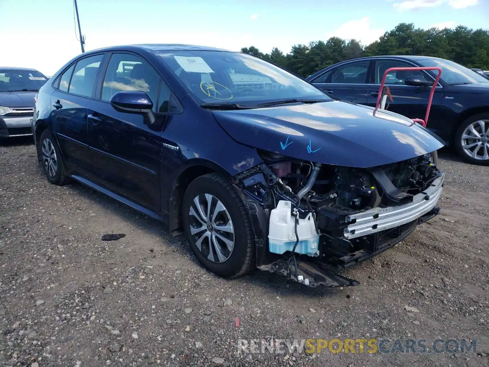 1 Photograph of a damaged car JTDEBRBE4LJ002250 TOYOTA COROLLA 2020