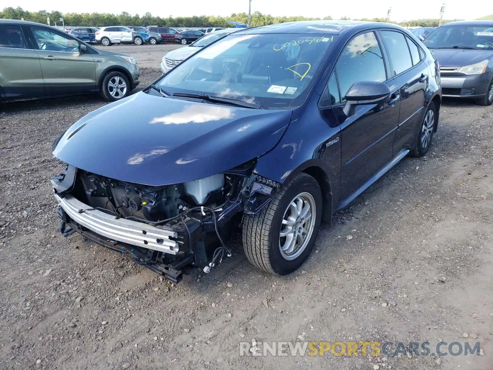 2 Photograph of a damaged car JTDEBRBE4LJ002250 TOYOTA COROLLA 2020