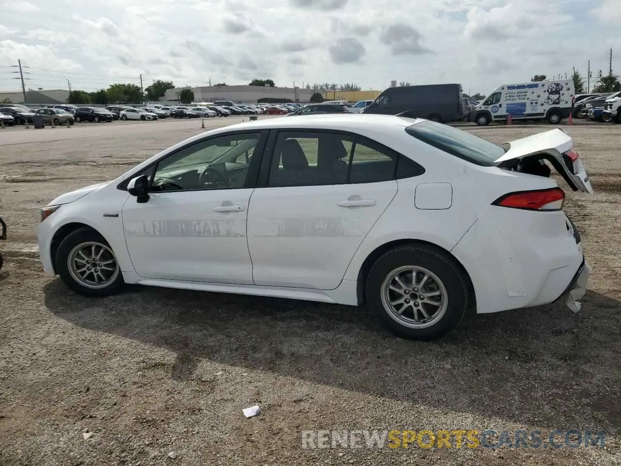 2 Photograph of a damaged car JTDEBRBE4LJ006850 TOYOTA COROLLA 2020