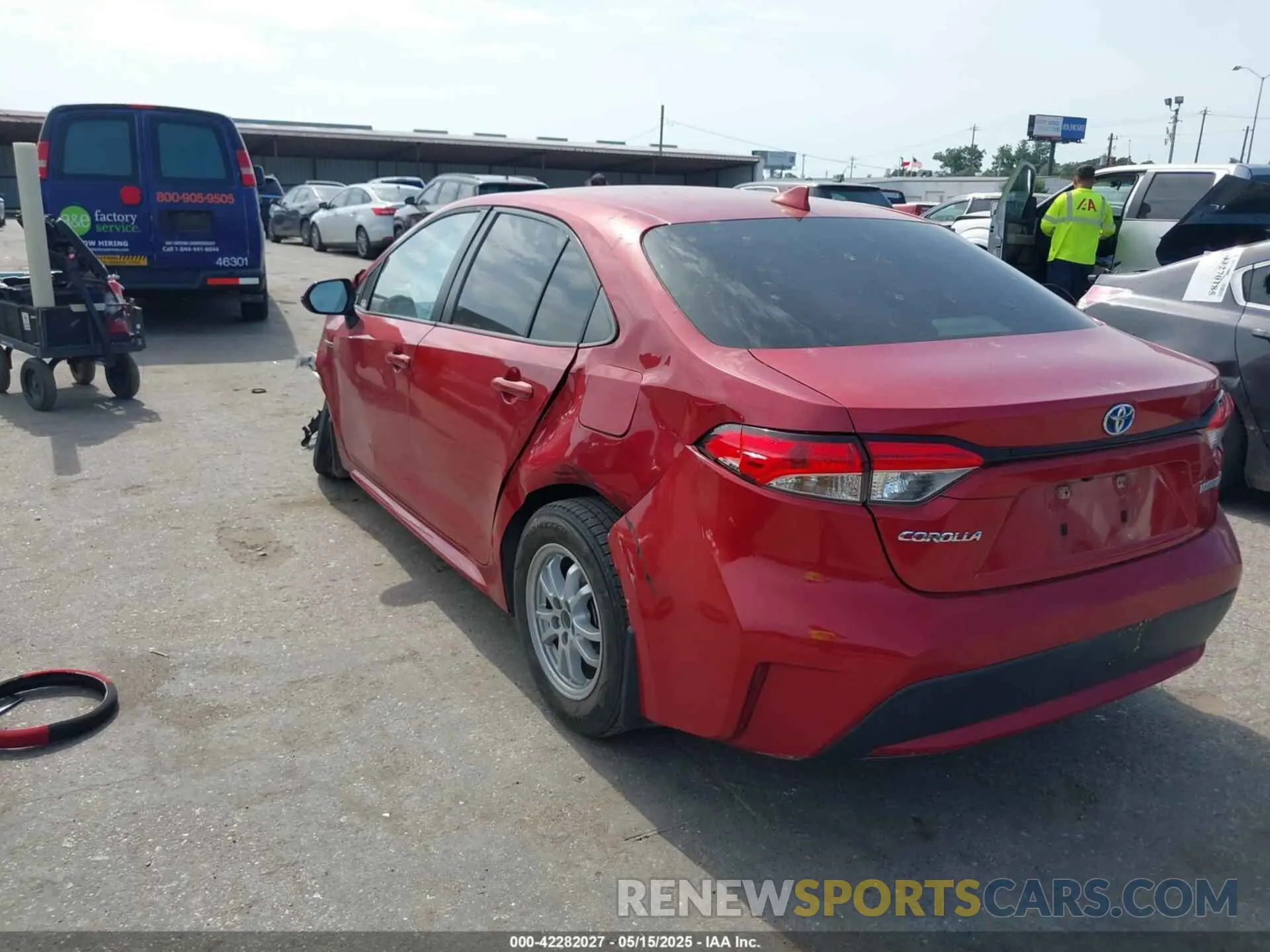 3 Photograph of a damaged car JTDEBRBE4LJ010140 TOYOTA COROLLA 2020