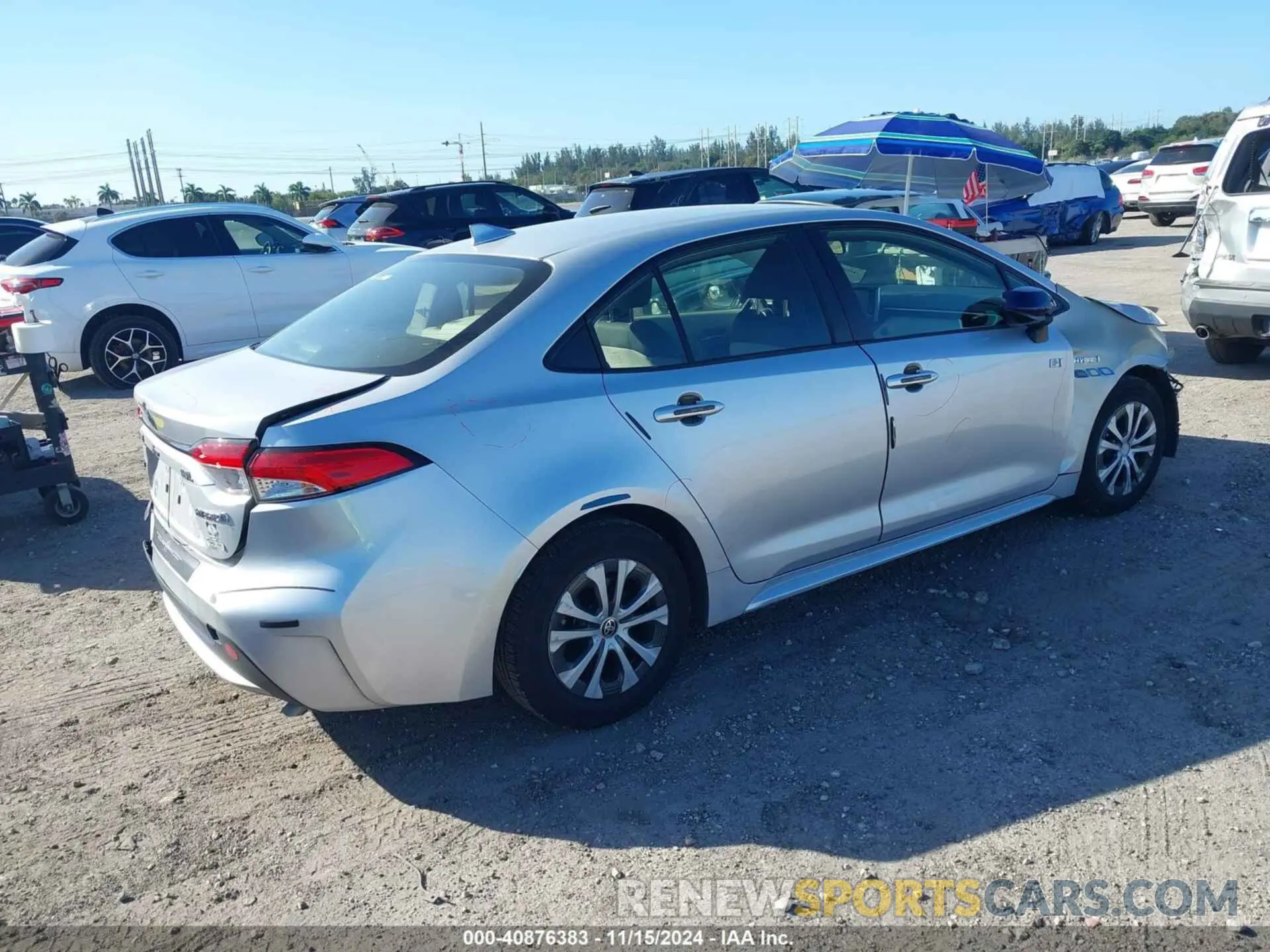 4 Photograph of a damaged car JTDEBRBE4LJ010767 TOYOTA COROLLA 2020