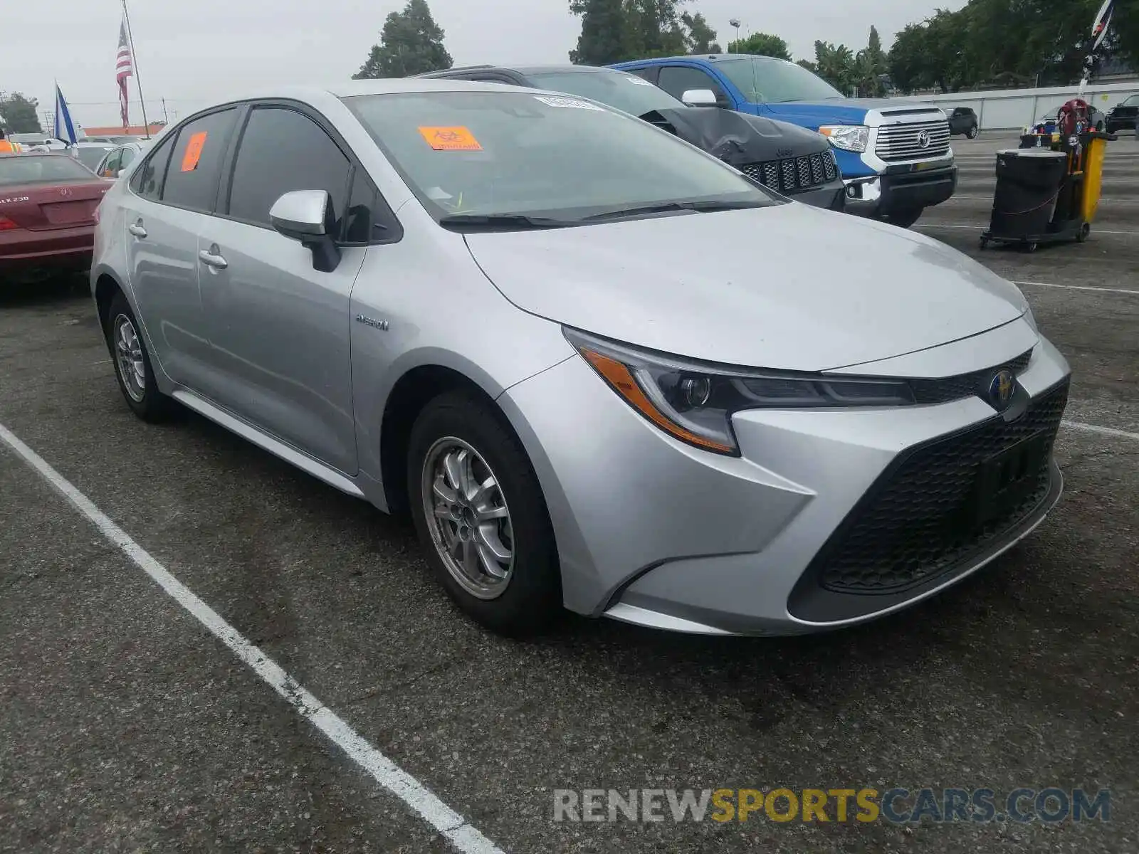 1 Photograph of a damaged car JTDEBRBE4LJ019761 TOYOTA COROLLA 2020