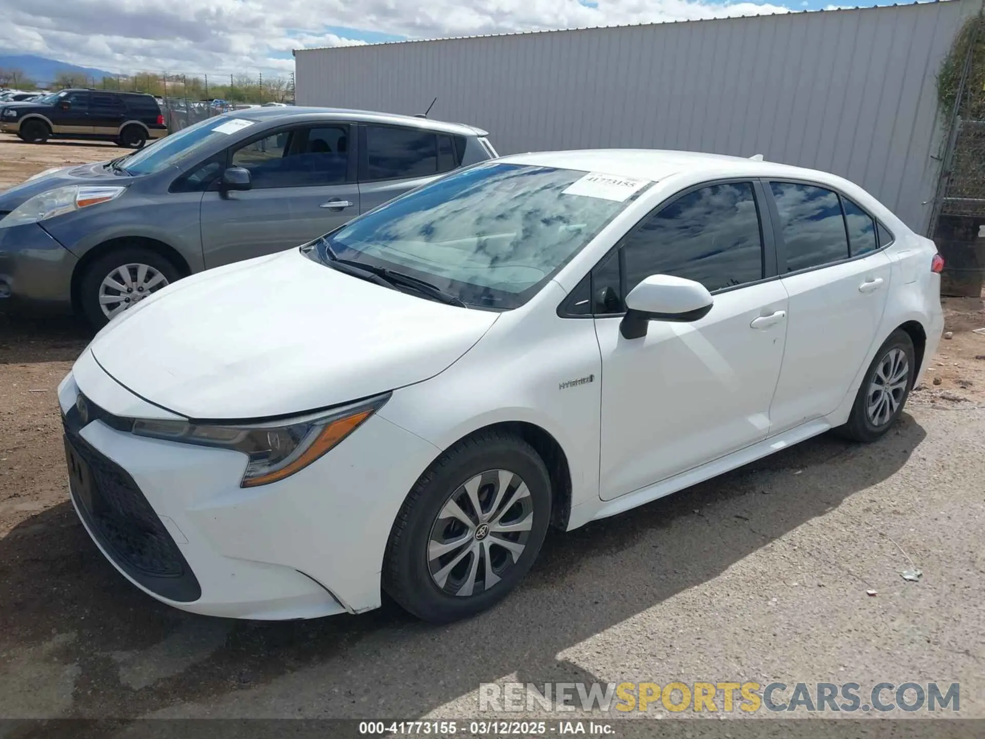2 Photograph of a damaged car JTDEBRBE4LJ026239 TOYOTA COROLLA 2020