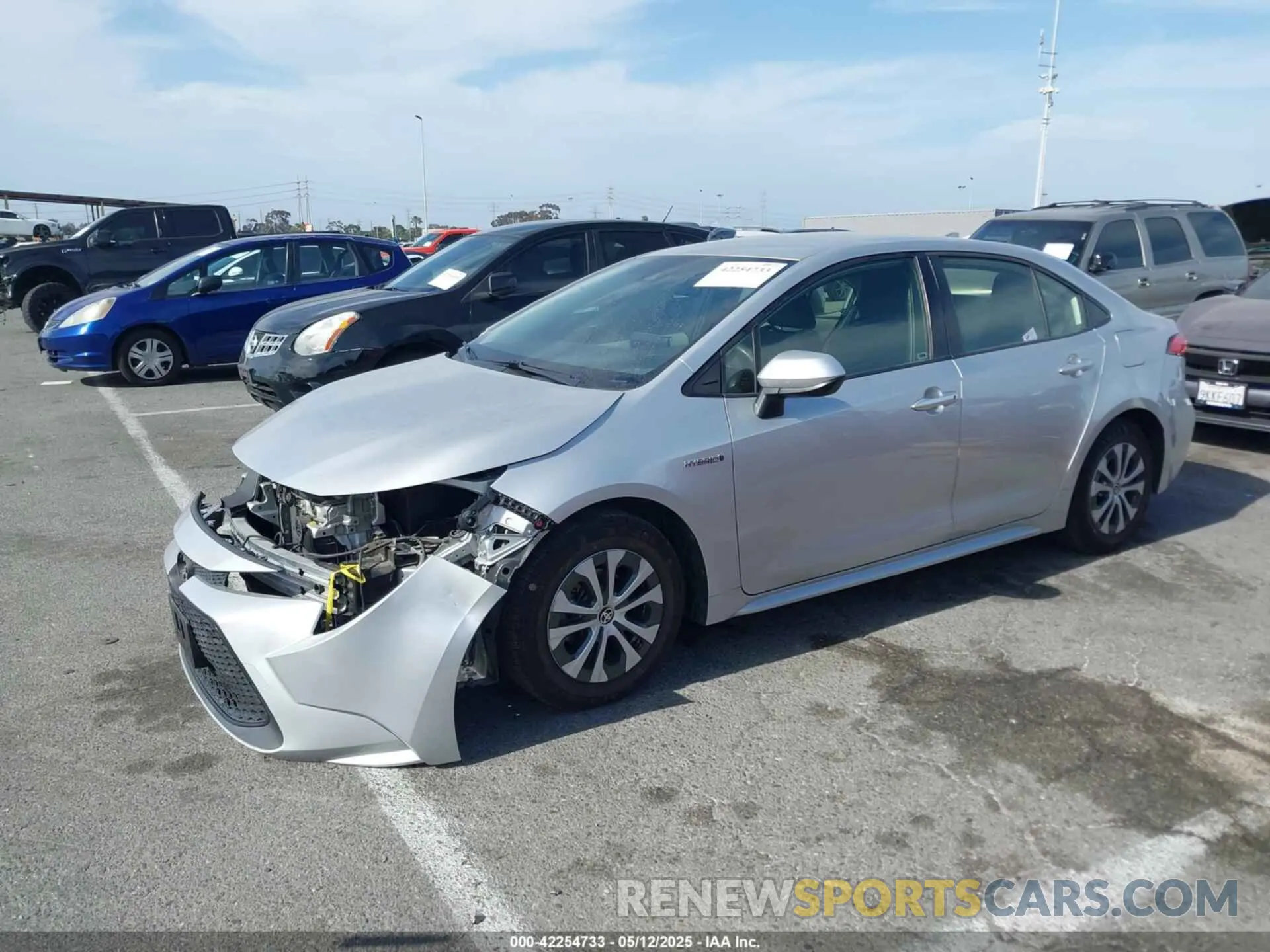 2 Photograph of a damaged car JTDEBRBE4LJ029481 TOYOTA COROLLA 2020