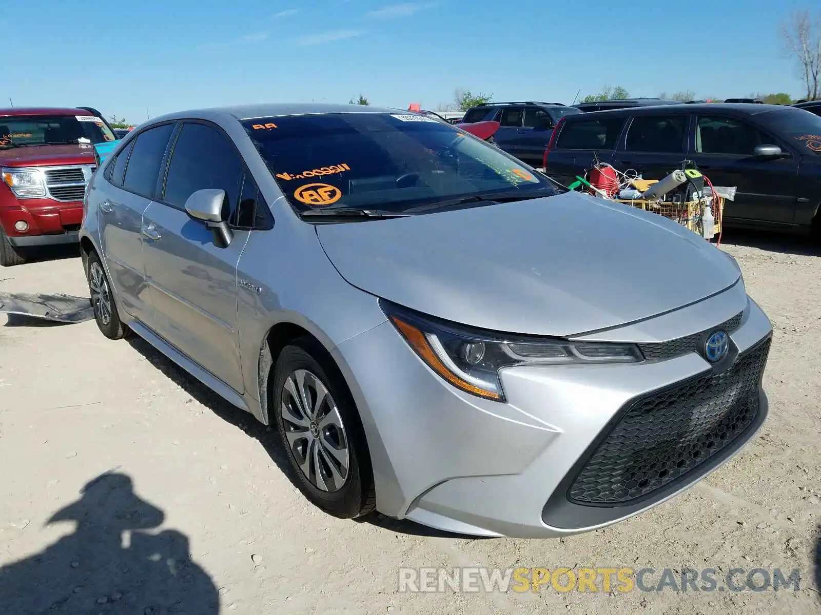 1 Photograph of a damaged car JTDEBRBE5LJ002211 TOYOTA COROLLA 2020