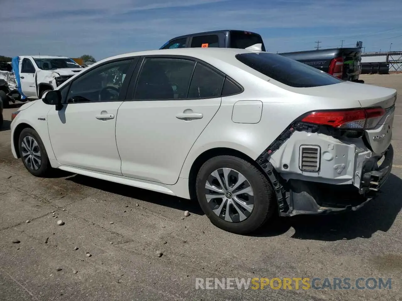 2 Photograph of a damaged car JTDEBRBE5LJ003844 TOYOTA COROLLA 2020