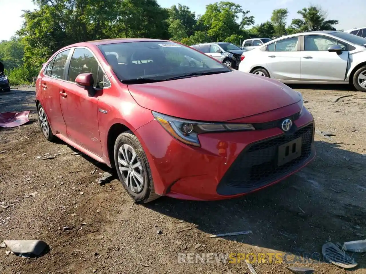 1 Photograph of a damaged car JTDEBRBE5LJ012267 TOYOTA COROLLA 2020