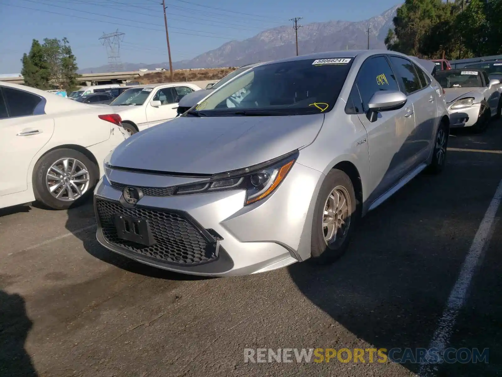 2 Photograph of a damaged car JTDEBRBE5LJ013855 TOYOTA COROLLA 2020