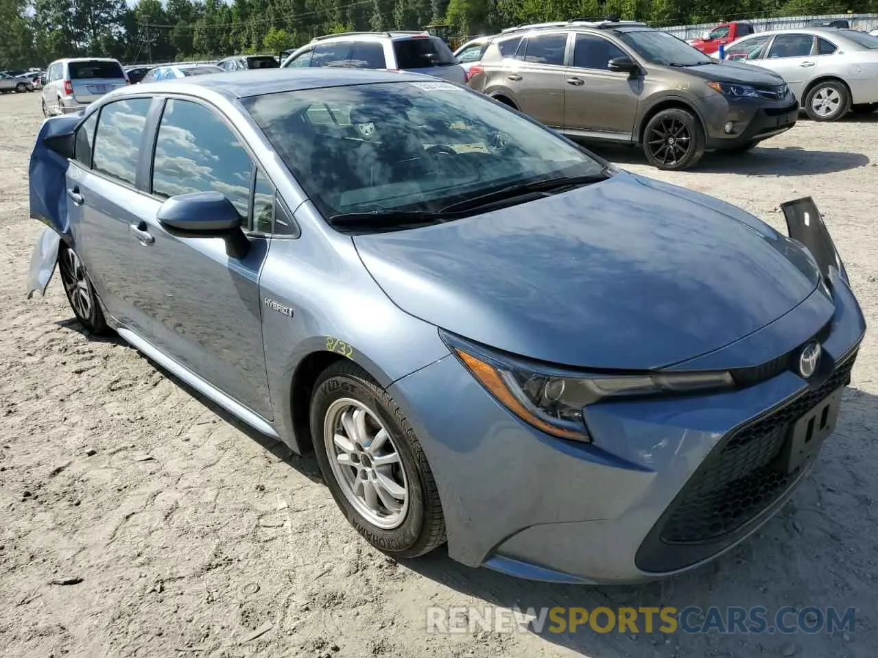 1 Photograph of a damaged car JTDEBRBE5LJ018800 TOYOTA COROLLA 2020