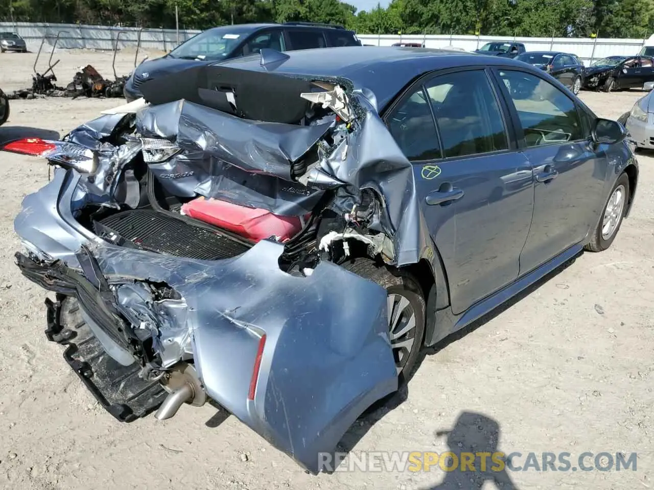4 Photograph of a damaged car JTDEBRBE5LJ018800 TOYOTA COROLLA 2020